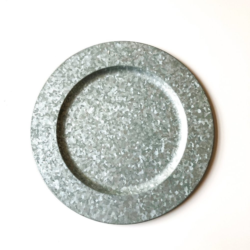 POTTERY BARN Rustic Charger Plate/Decorative Tray/Candle Holder